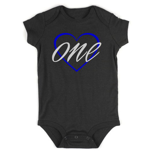 1st birthday boy Baby Bodysuit One Piece Black