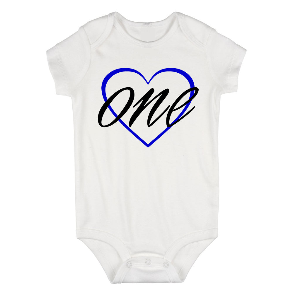1st birthday boy Baby Bodysuit One Piece White