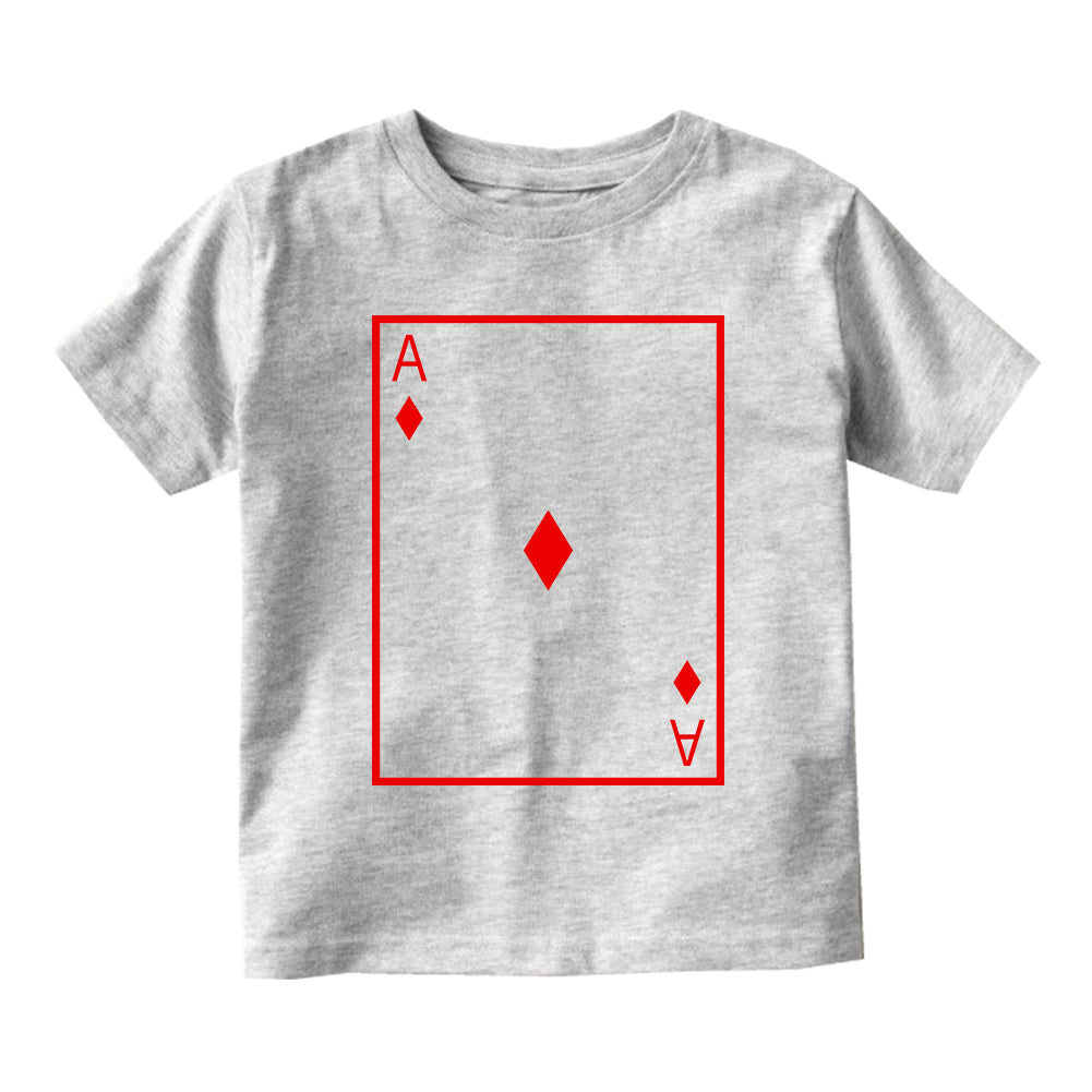 Ace Of Diamonds Infant Baby Boys Short Sleeve T-Shirt Grey