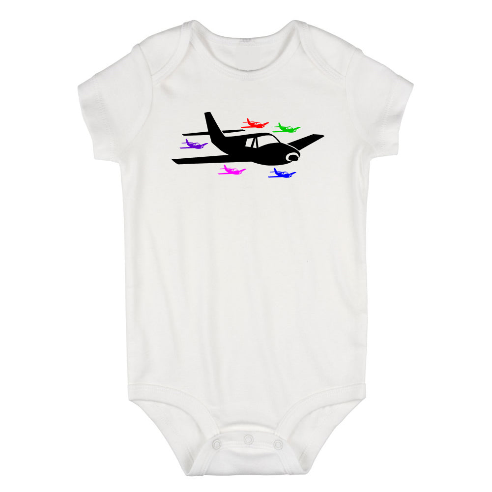 Airplane Birthday Infant Baby Boys Bodysuit White