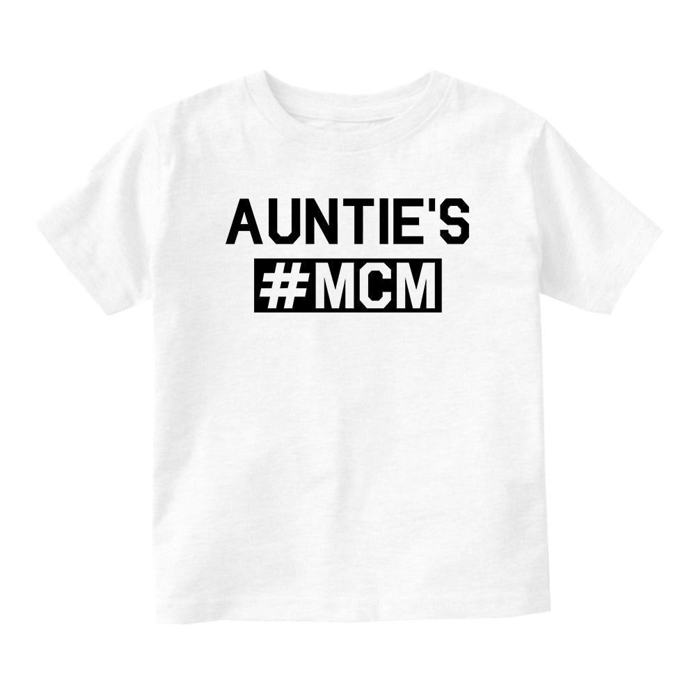 Aunties MCM Baby Infant Short Sleeve T-Shirt White