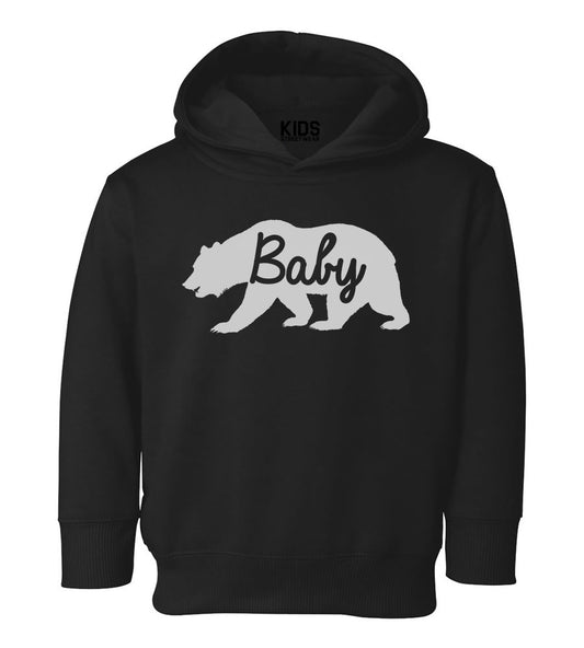 Baby Bear Toddler Boys Pullover Hoodie Black