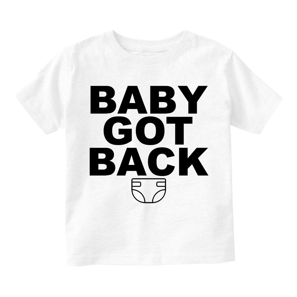 Baby Got Back Diaper Infant Baby Boys Short Sleeve T-Shirt White