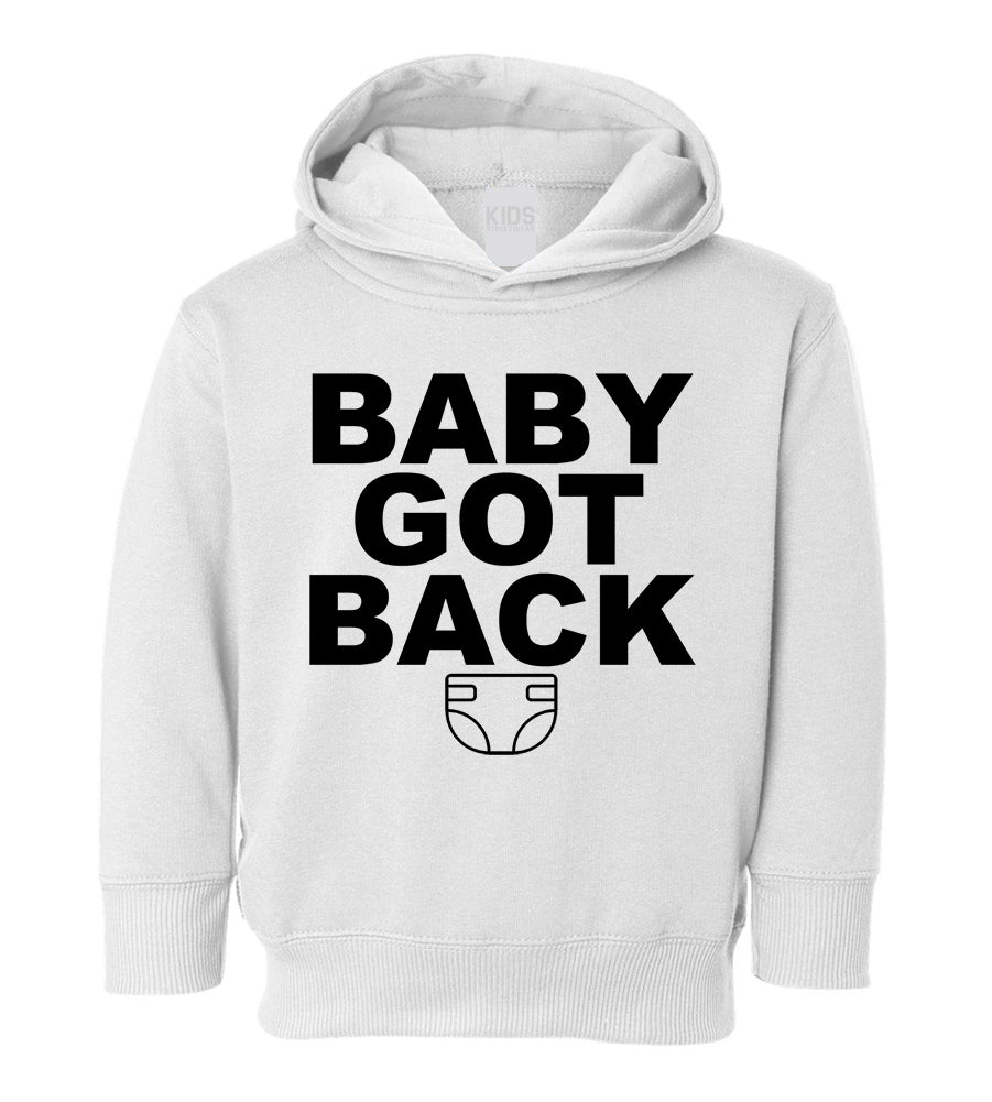 Baby Got Back Diaper Toddler Boys Pullover Hoodie White