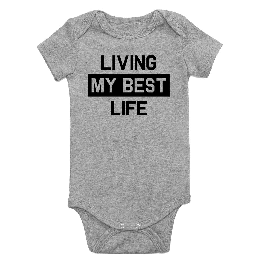 Best Life Infant Baby Boys Bodysuit Grey