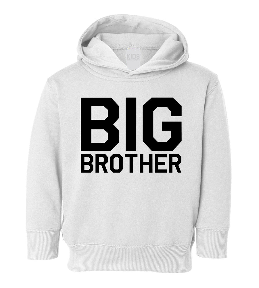 Big Brother Toddler Boys Pullover Hoodie White