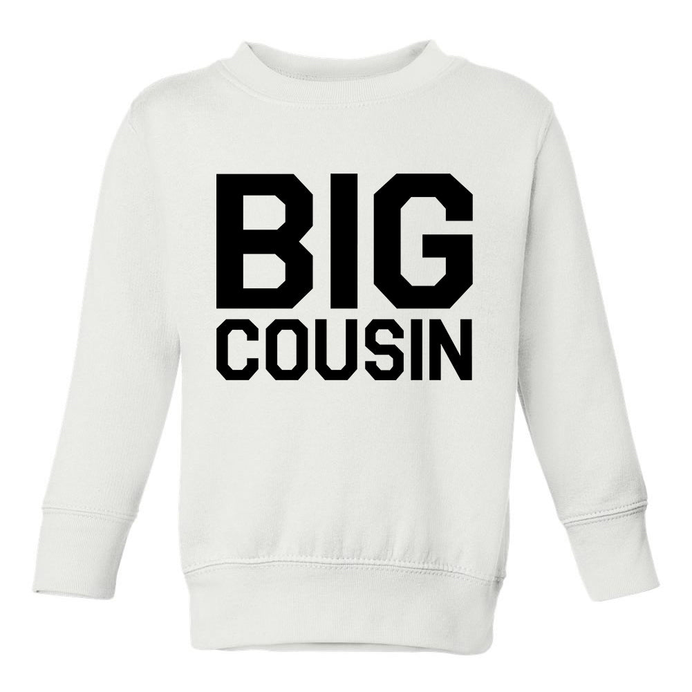 Big Cousin Toddler Boys Crewneck Sweatshirt White