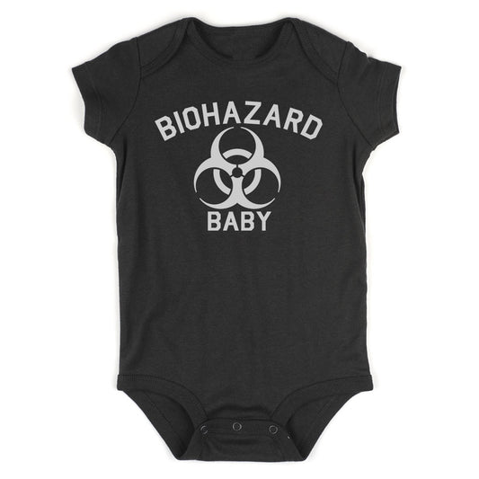 Biohazard Baby Symbol Infant Baby Boys Bodysuit Black