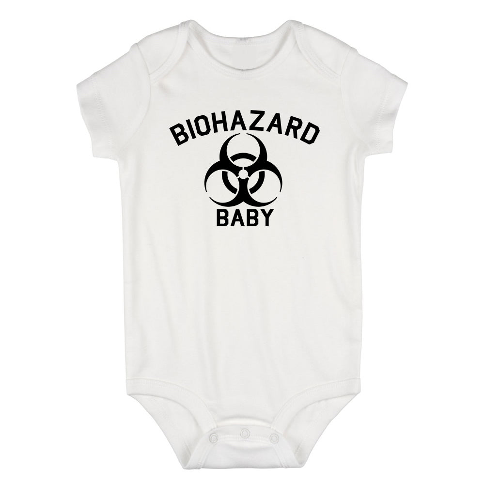 Biohazard Baby Symbol Infant Baby Boys Bodysuit White