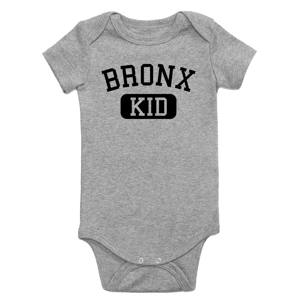 Bronx Kid New York Infant Baby Boys Bodysuit Grey