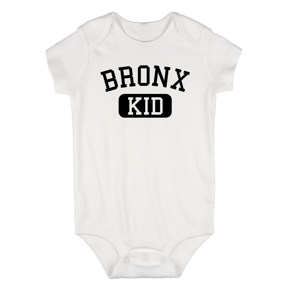 Bronx Kid New York Infant Baby Boys Bodysuit White