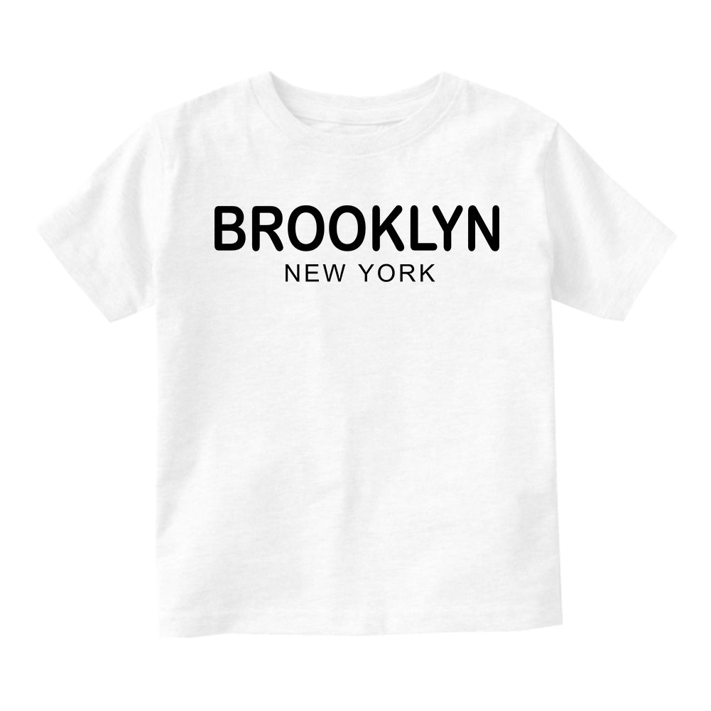 Brooklyn New York Fashion Infant Baby Boys Short Sleeve T-Shirt White