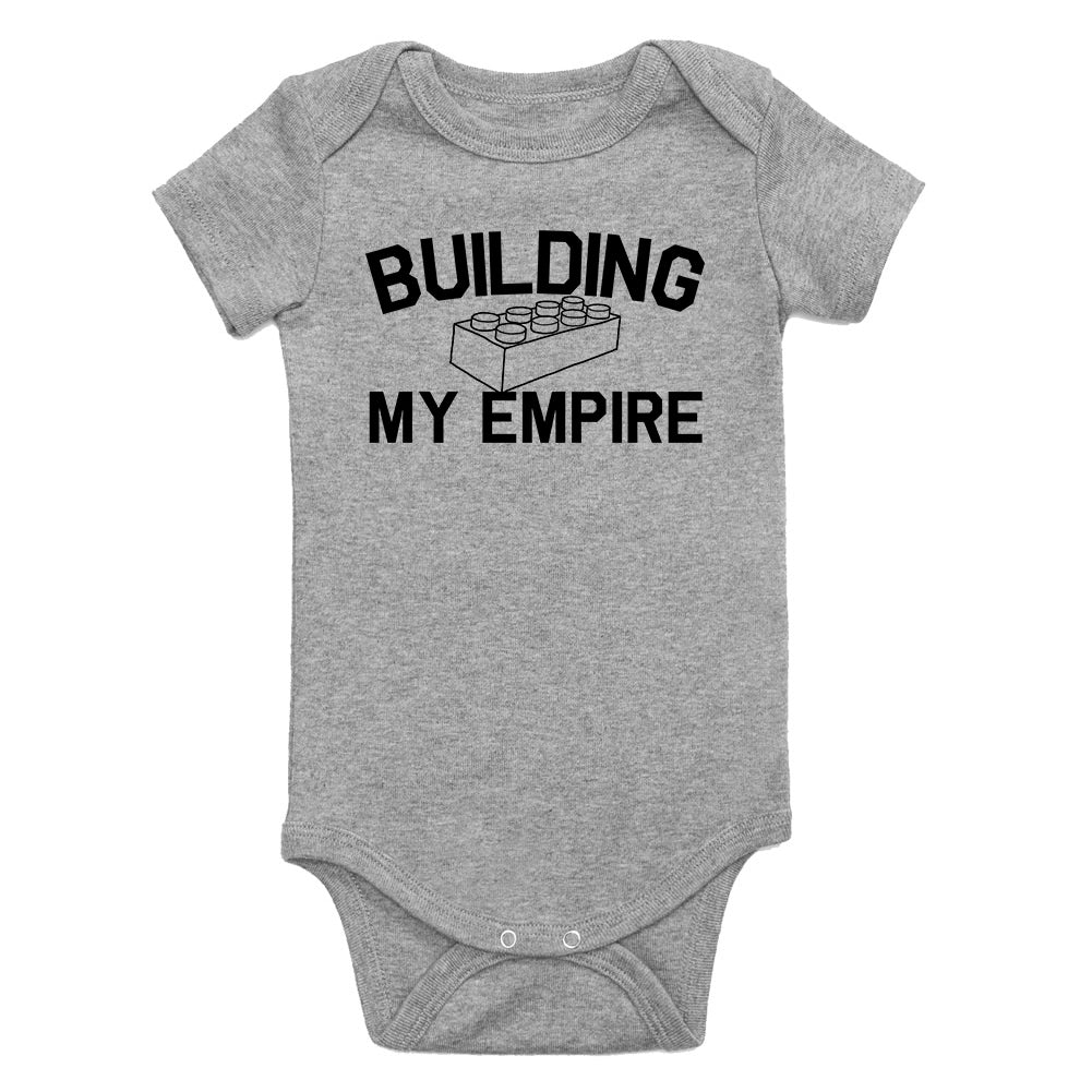 Building My Empire Infant Baby Boys Bodysuit Grey
