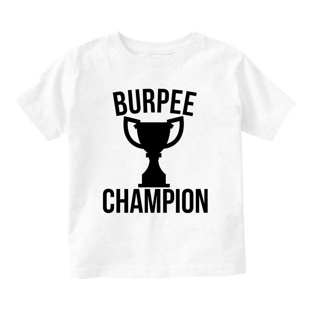 Burpee Champion Trophy Baby Infant Short Sleeve T-Shirt White