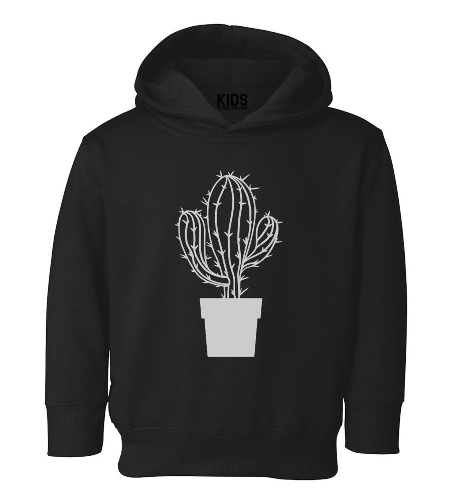 Cactus Plant Toddler Boys Pullover Hoodie Black