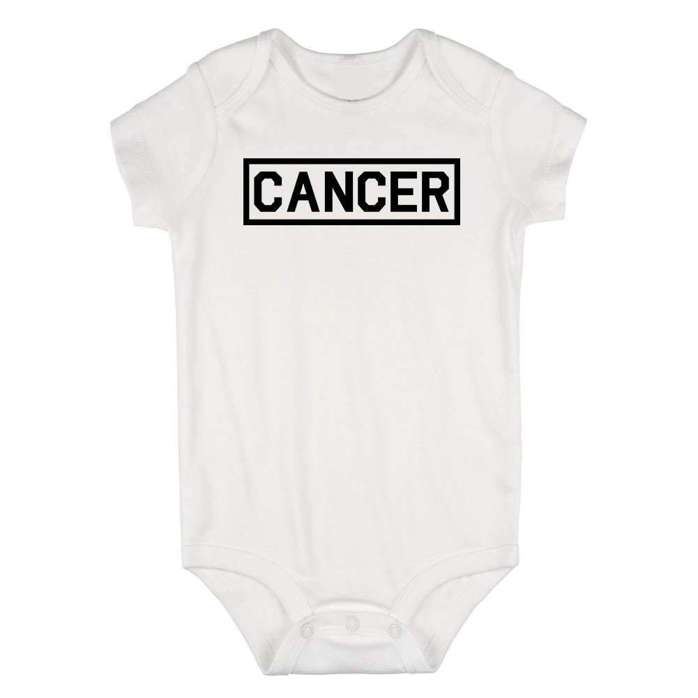 Cancer Zodiac Sign Infant Baby Boys Bodysuit White