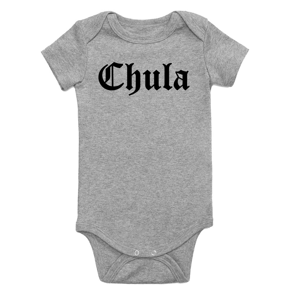 Chula Goth Funny Infant Baby Girls Bodysuit Grey