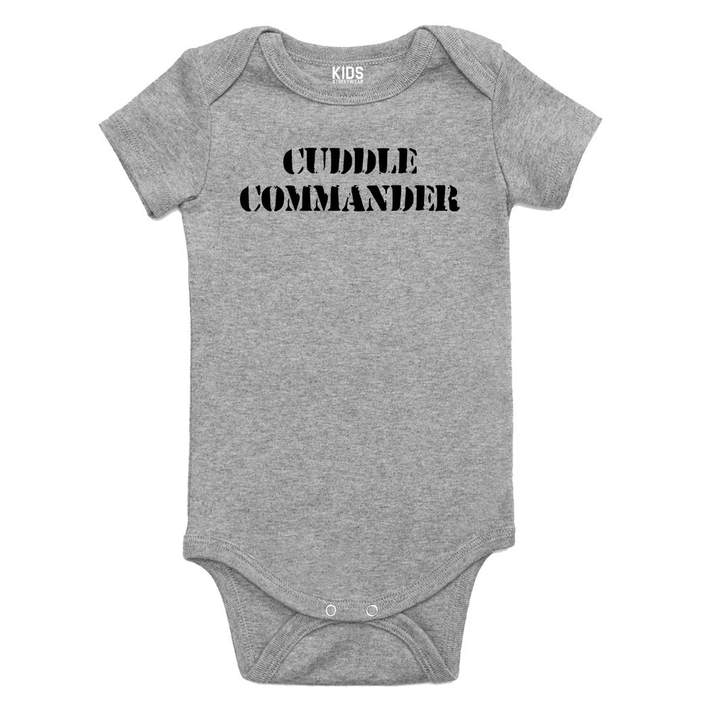 Cuddle Commander Baby Bodysuit One Piece Grey