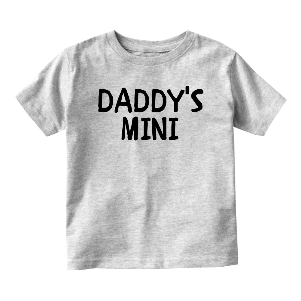 Daddys Mini Baby Baby Infant Short Sleeve T-Shirt Grey