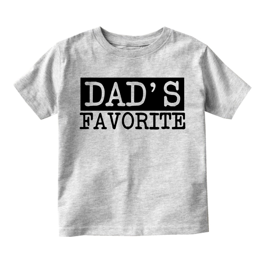 Dads Favorite Infant Baby Boys Short Sleeve T-Shirt Grey