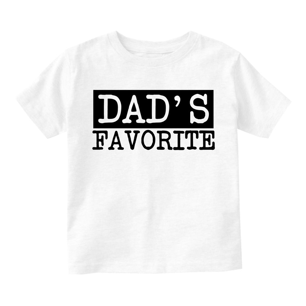 Dads Favorite Infant Baby Boys Short Sleeve T-Shirt White