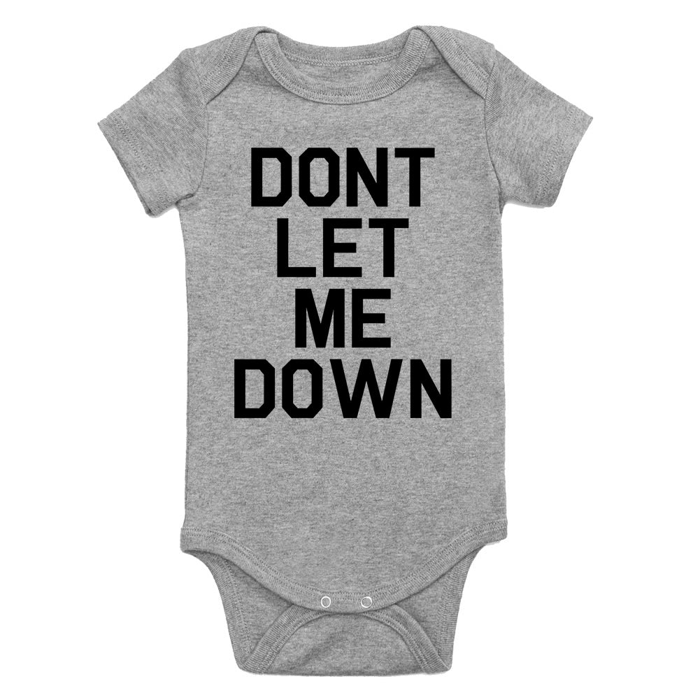 Dont Let Me Down Music Infant Baby Boys Bodysuit Grey