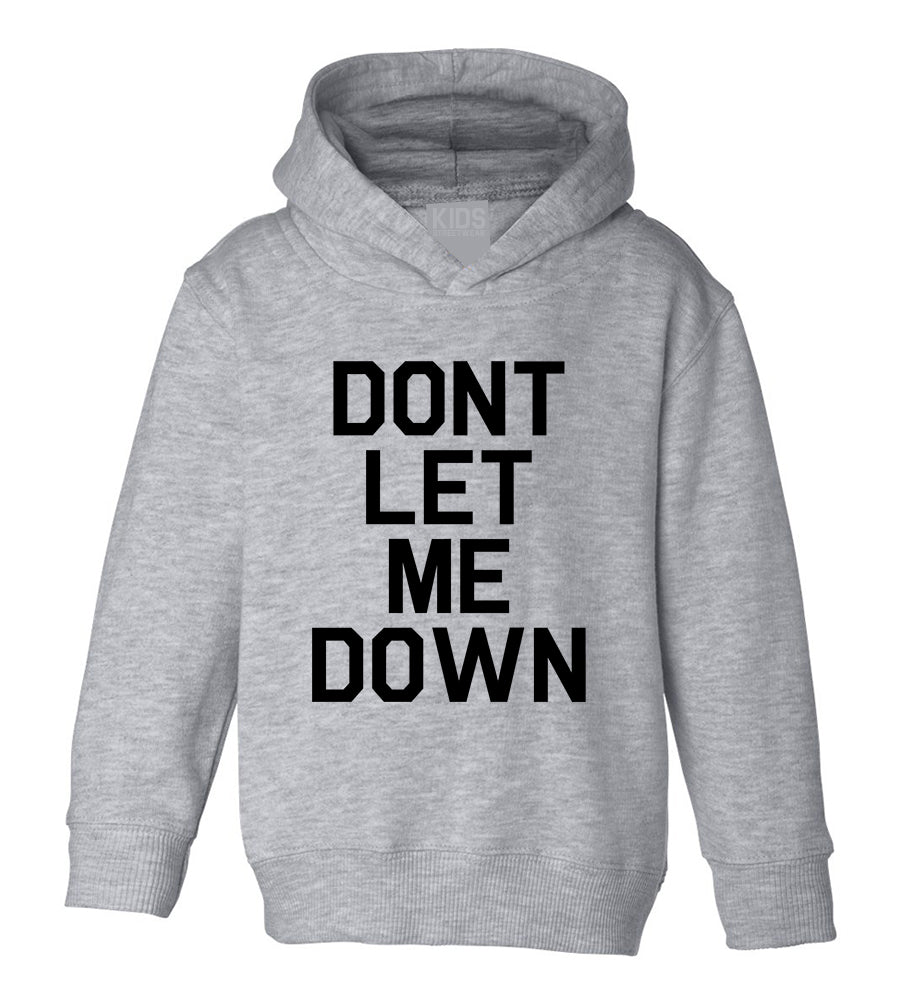 Dont Let Me Down Music Toddler Boys Pullover Hoodie Grey
