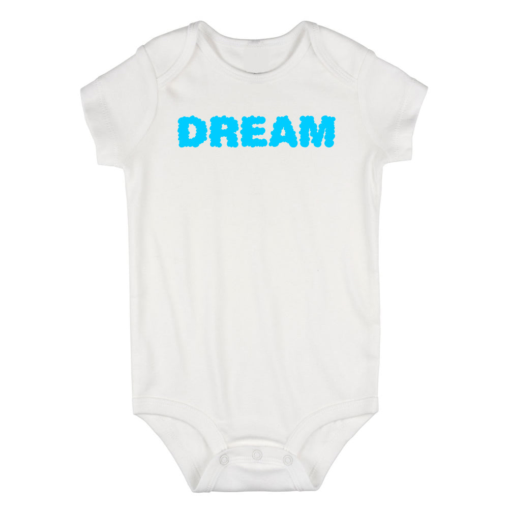 Dream Clouds Infant Baby Boys Bodysuit White
