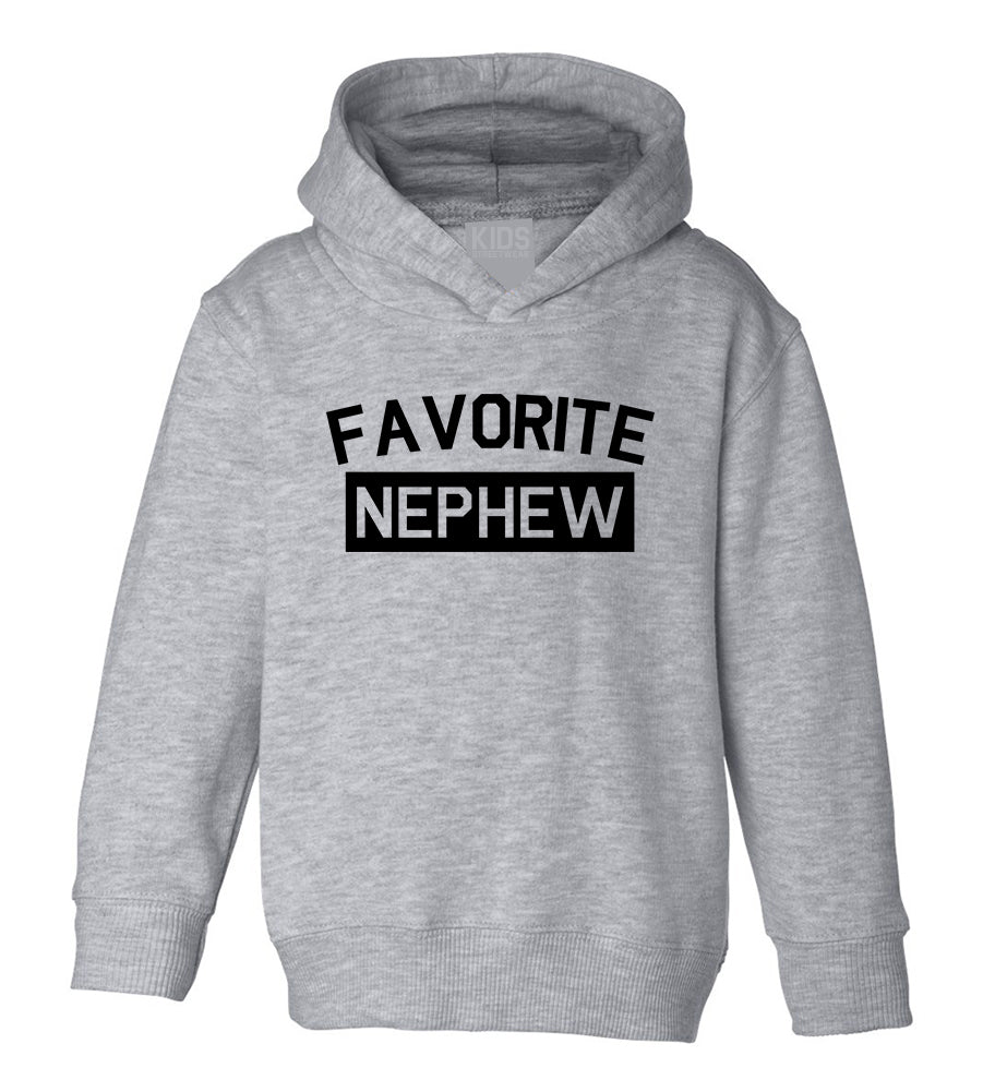 Favorite Nephew Aunt And Uncle Toddler Boys Pullover Hoodie Grey