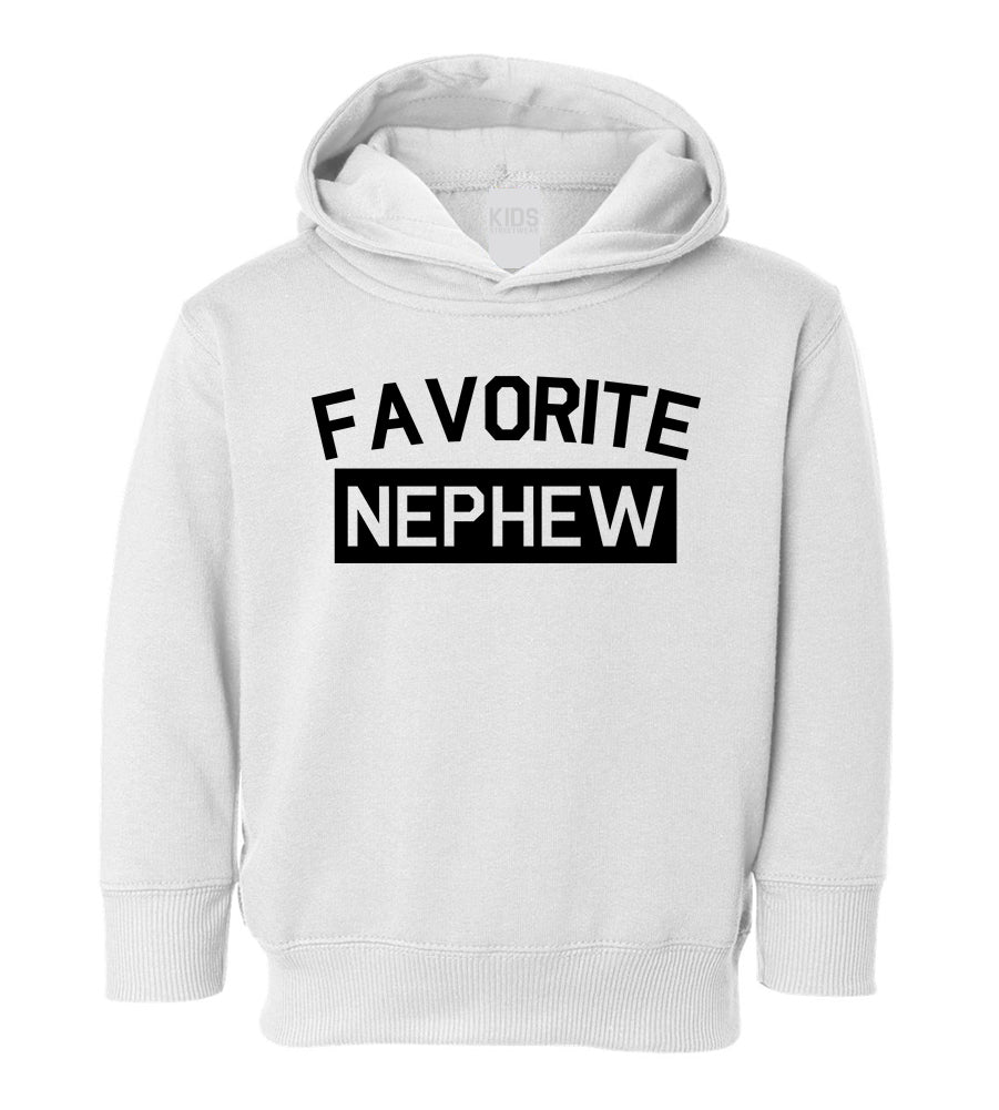 Favorite Nephew Aunt And Uncle Toddler Boys Pullover Hoodie White