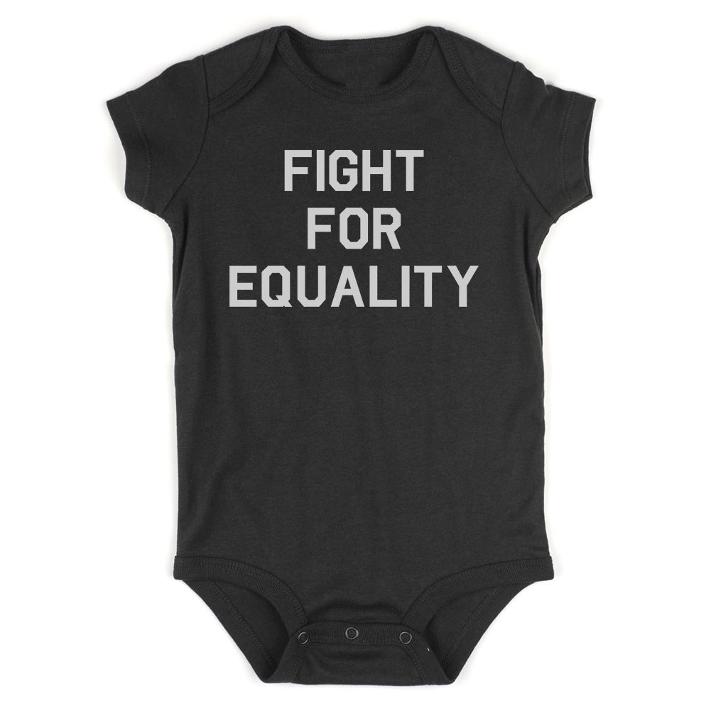 Fight For Equality Infant Baby Boys Bodysuit Black