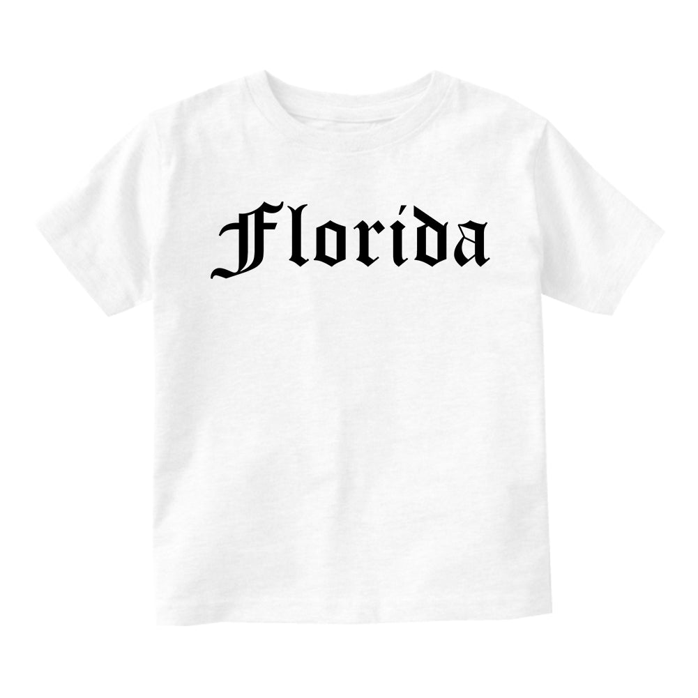 Florida State Old English Infant Baby Boys Short Sleeve T-Shirt White