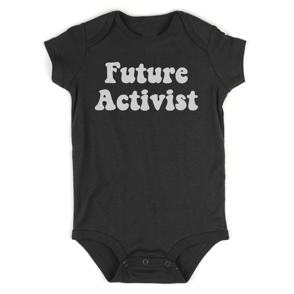 Future Activist Civil Rights Infant Baby Boys Bodysuit Black