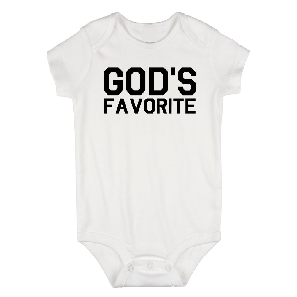 Gods Favorite Infant Baby Boys Bodysuit White