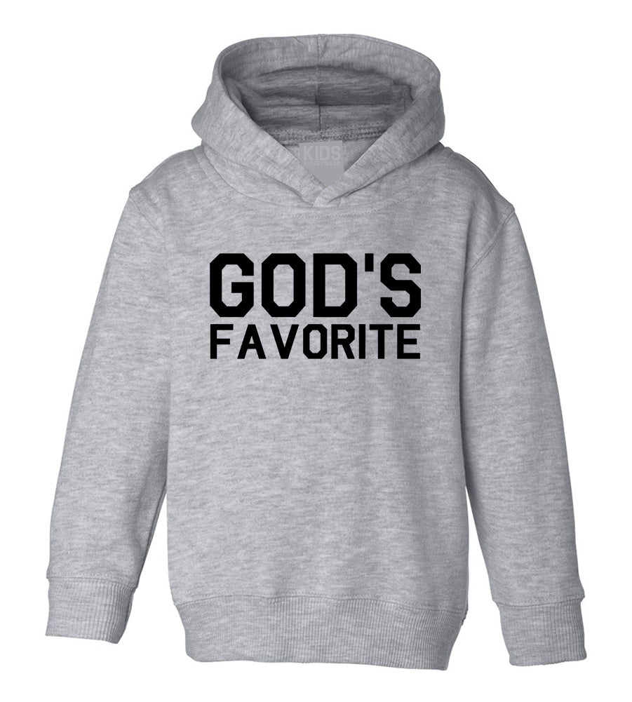 Gods Favorite Toddler Boys Pullover Hoodie Grey