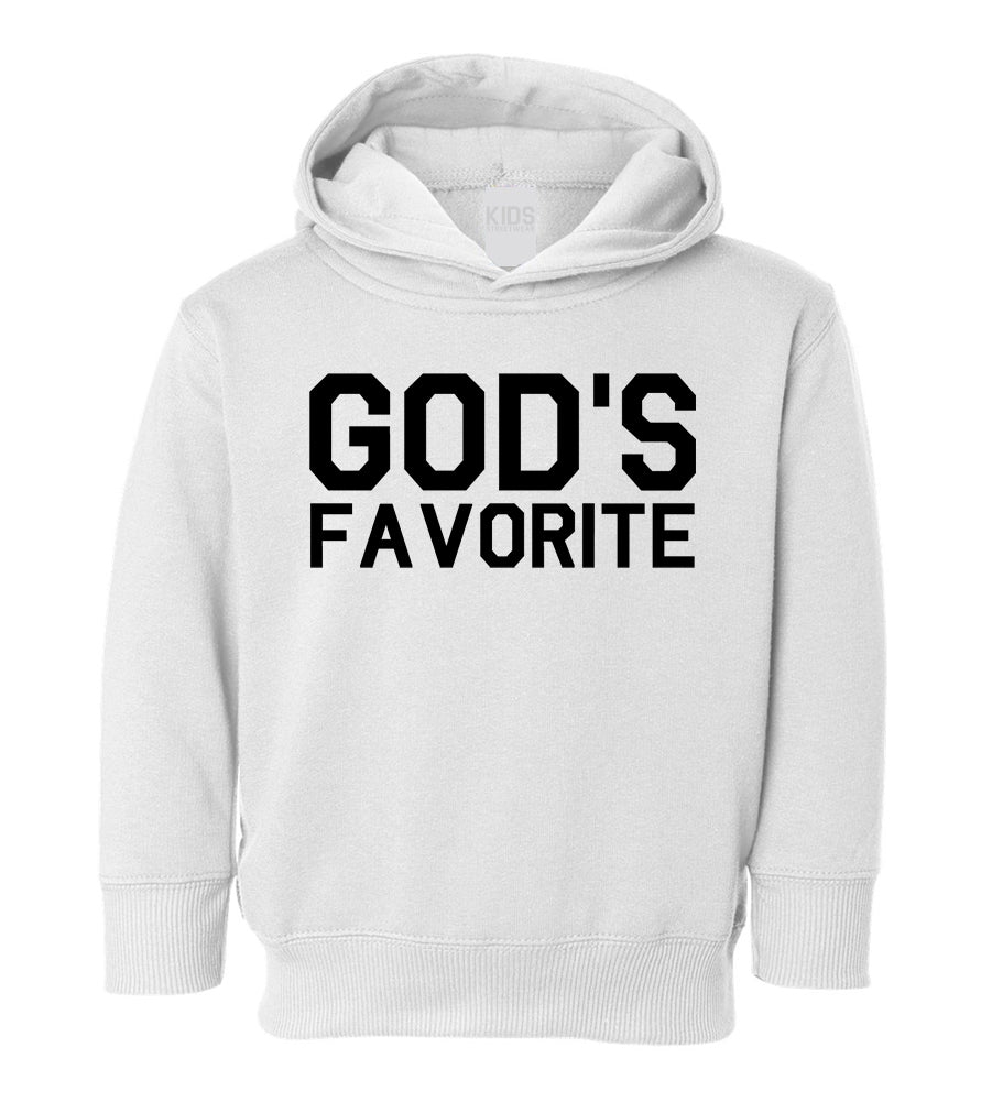 Gods Favorite Toddler Boys Pullover Hoodie White