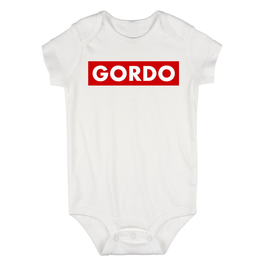 Gordo Chunky Baby Baby Bodysuit One Piece White