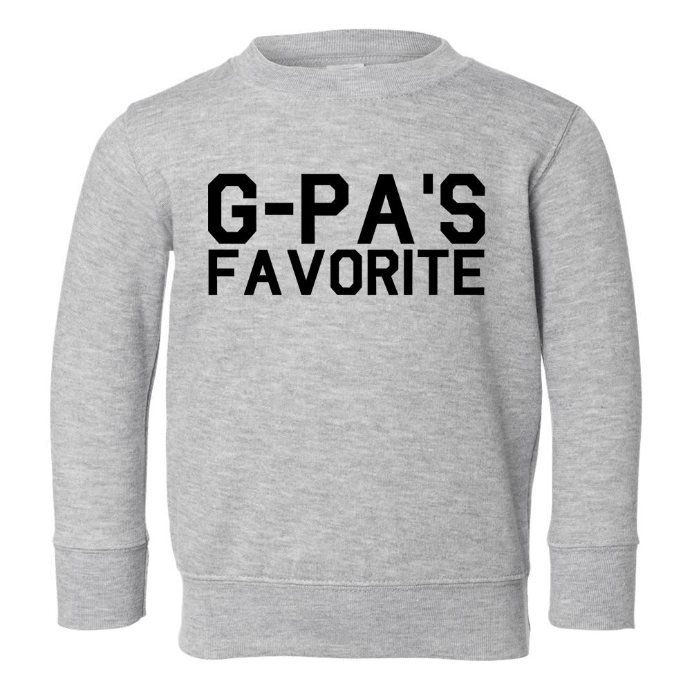 Gpas Favorite Toddler Boys Crewneck Sweatshirt Grey