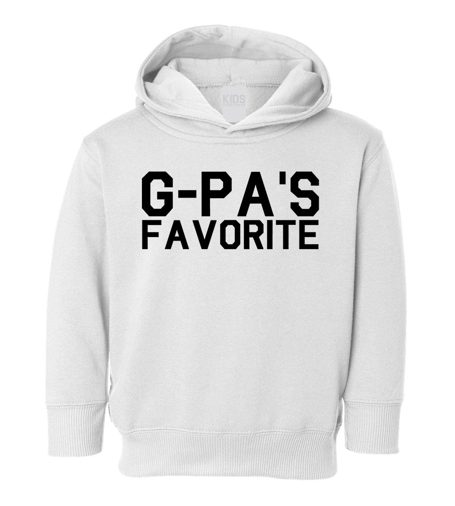 Gpas Favorite Toddler Boys Pullover Hoodie White