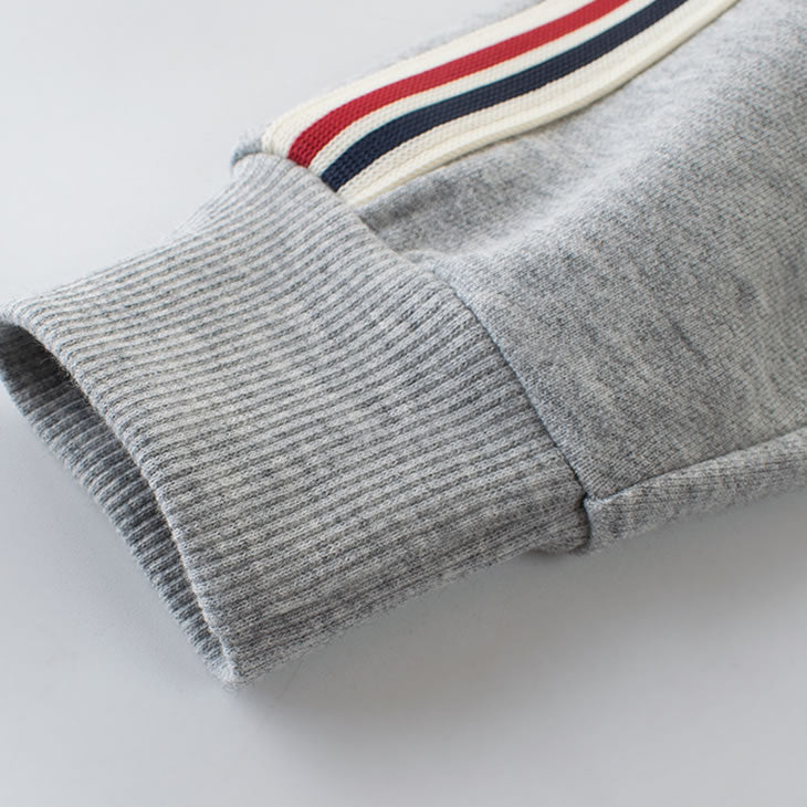 Grey Multi Striped Toddler Boys Sweatpants Cuff
