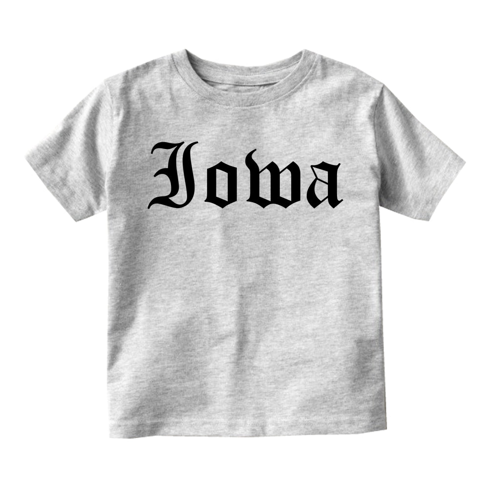 Iowa State Old English Infant Baby Boys Short Sleeve T-Shirt Grey