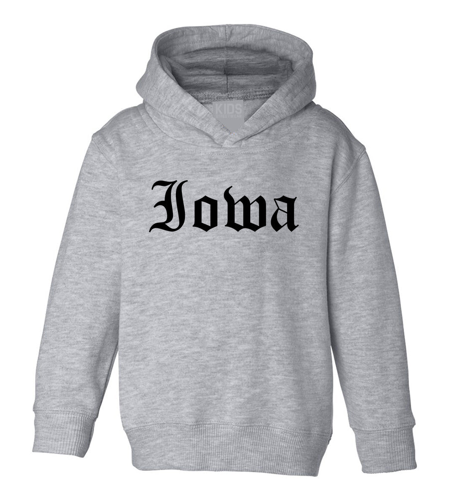 Iowa State Old English Toddler Boys Pullover Hoodie Grey