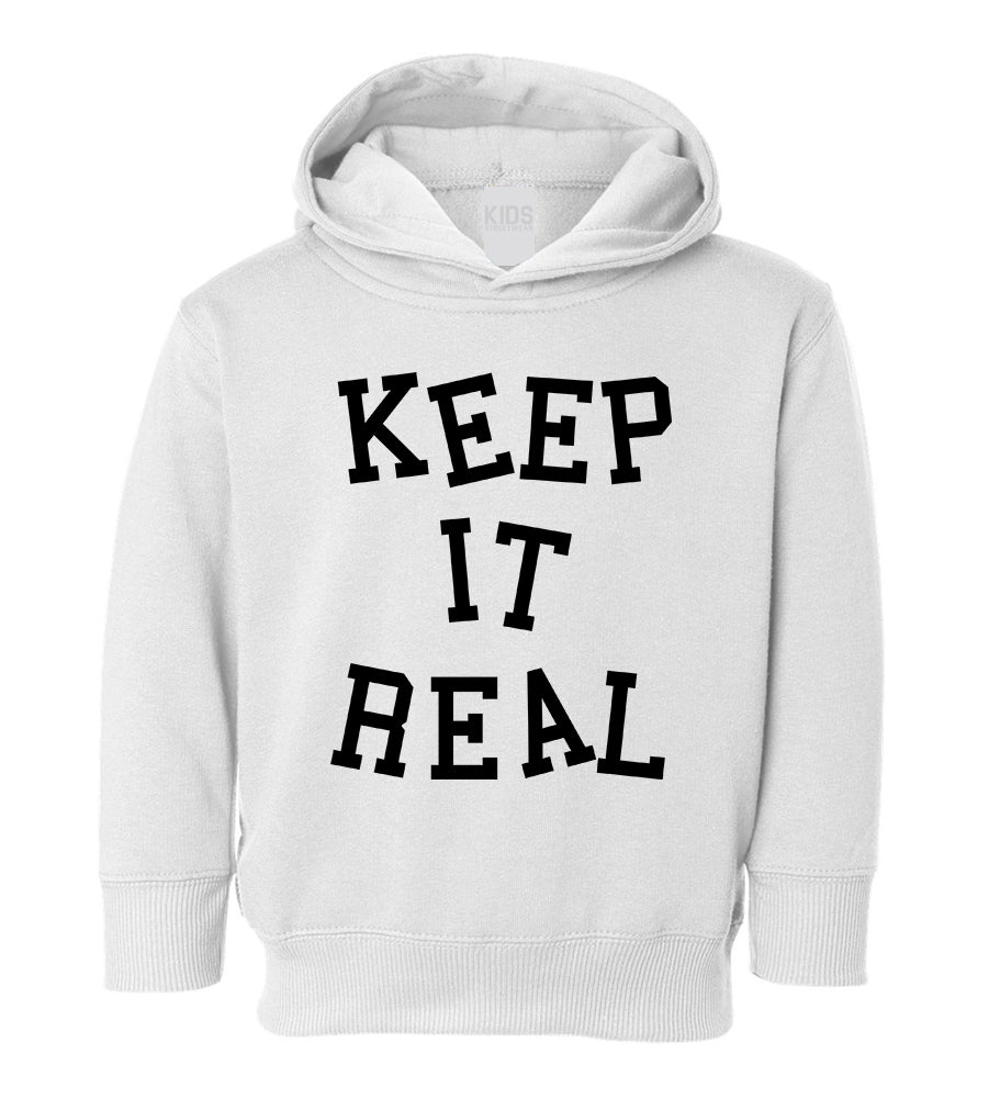 Keep It Real Toddler Boys Pullover Hoodie White