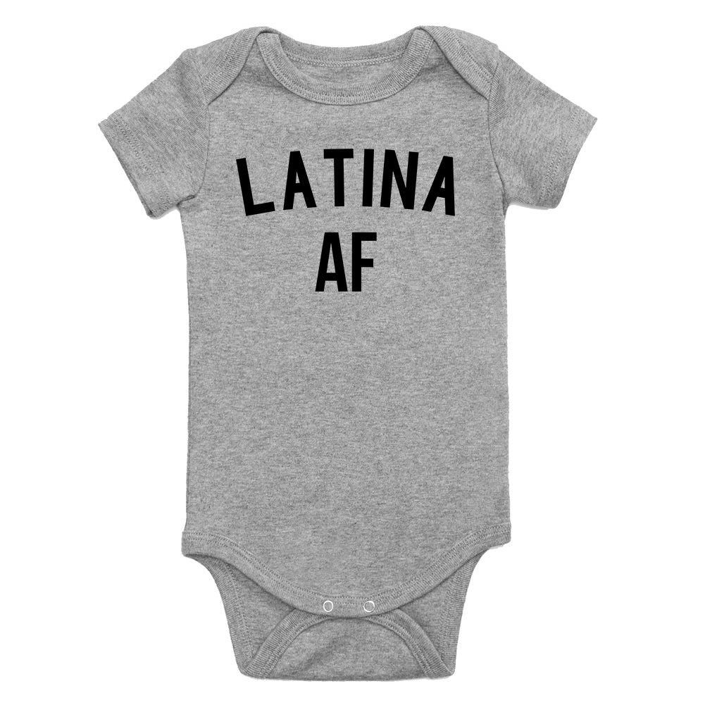 Latina AF Girls Infant Baby Girls Bodysuit Grey