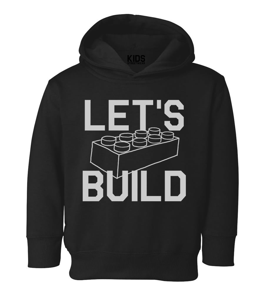 Lets Build Toddler Boys Pullover Hoodie Black