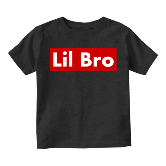 Lil Bro Red Box Infant Baby Boys Short Sleeve T-Shirt Black
