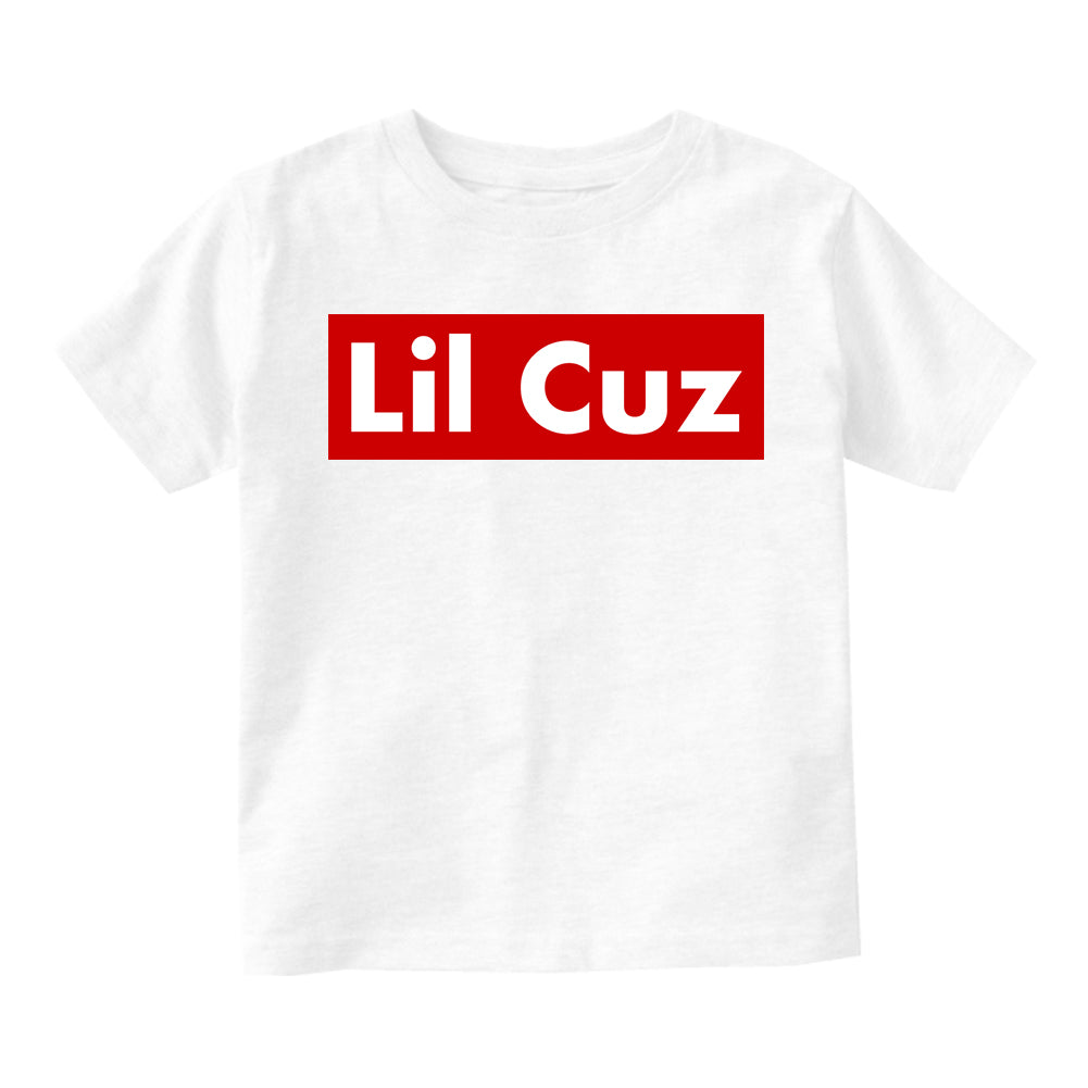 Lil Cuz Red Box Infant Baby Boys Short Sleeve T-Shirt White