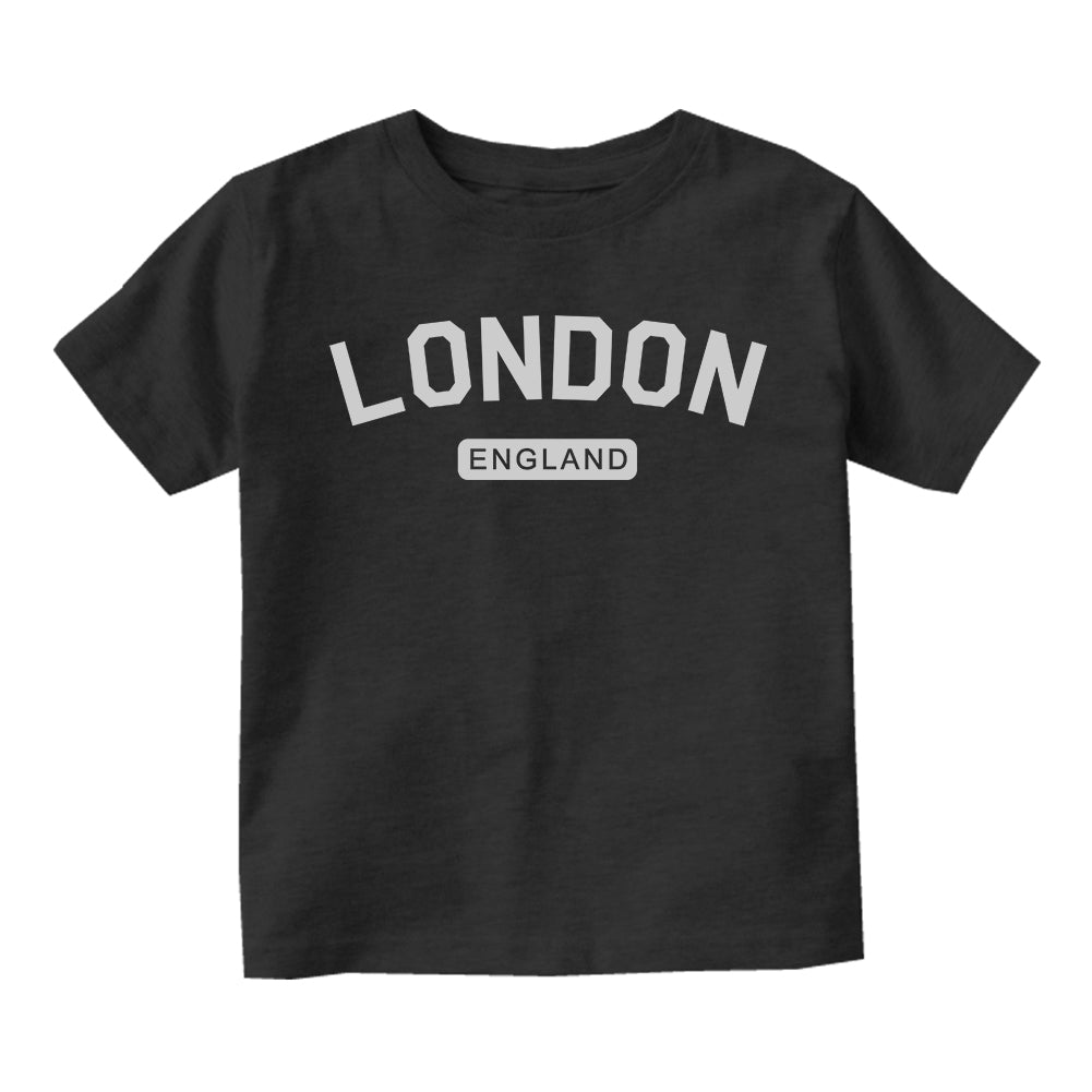 London England Arch Infant Baby Boys Short Sleeve T-Shirt Black