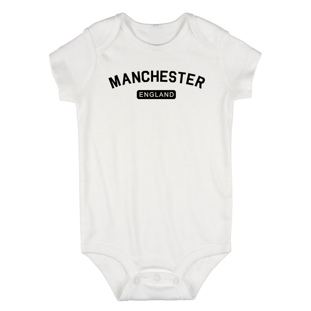 Manchester England Arch Infant Baby Boys Bodysuit White