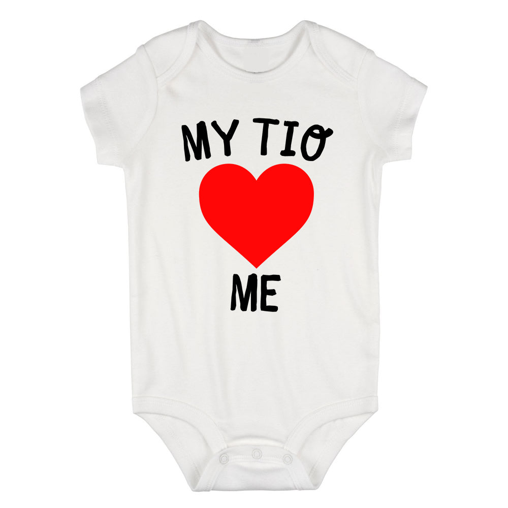 My Tio Loves Me Baby Bodysuit One Piece White